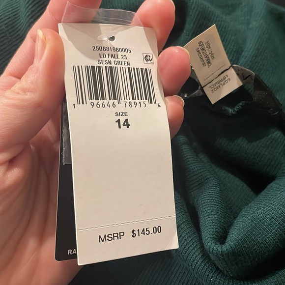 Lauren Ralph Lauren Cotton-Blend Turtleneck Dress - Picture 7 of 9